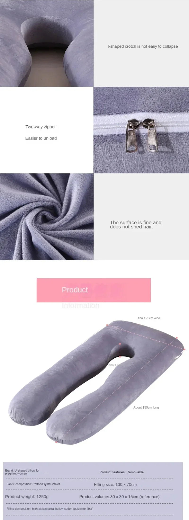 Cotton Pillow for Pregnant Women