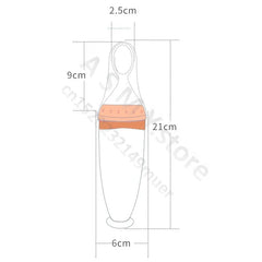 Baby Squeeze Feeding Bottle for Cereal and Puree