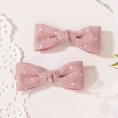 Sakura Pink Bow Clip