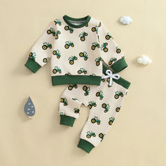 Kids Tractor Print Sweatshirt
