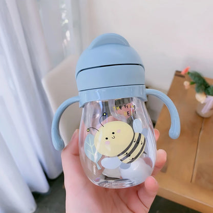 Bee Pattern Straw Mug