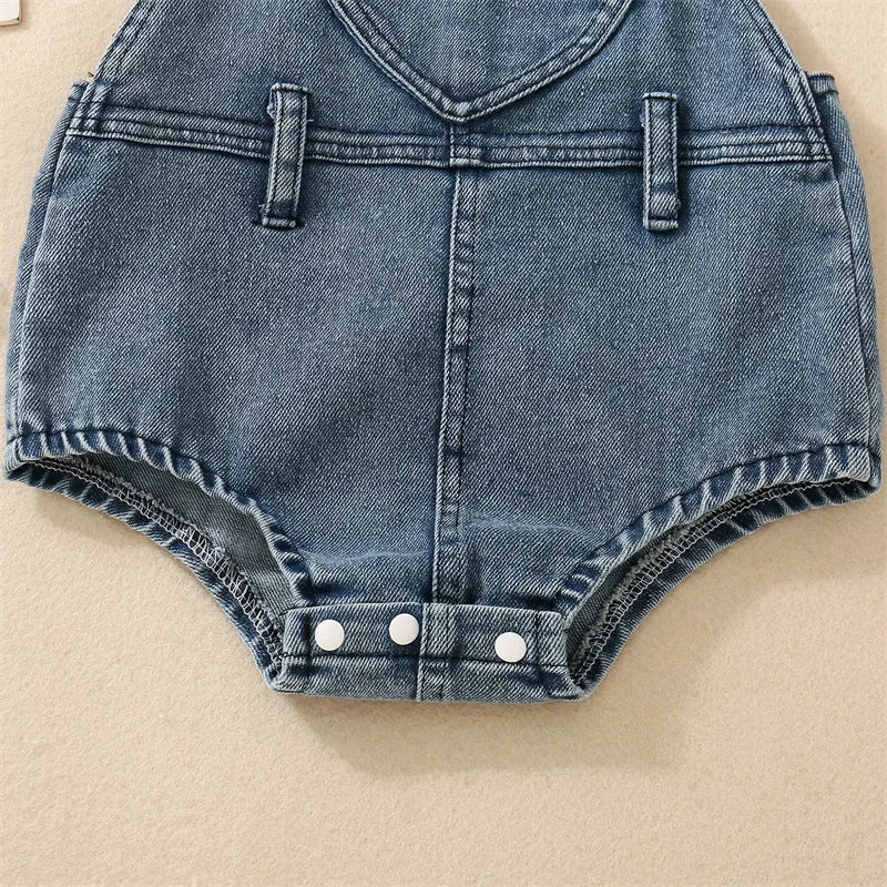 Baby Girl Denim Romper