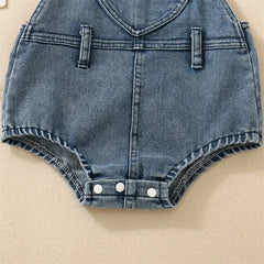 Baby Girl Denim Romper