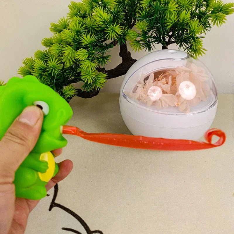 Pinch Frog Dinosaur Sticking Tongue  For Kids - PAMU8