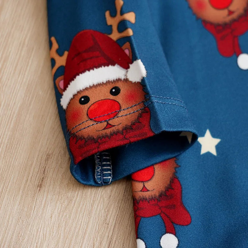 Christmas Reindeer Print Jumpsuit