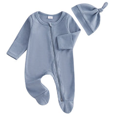 Waffle Knit Baby Jumpsuit