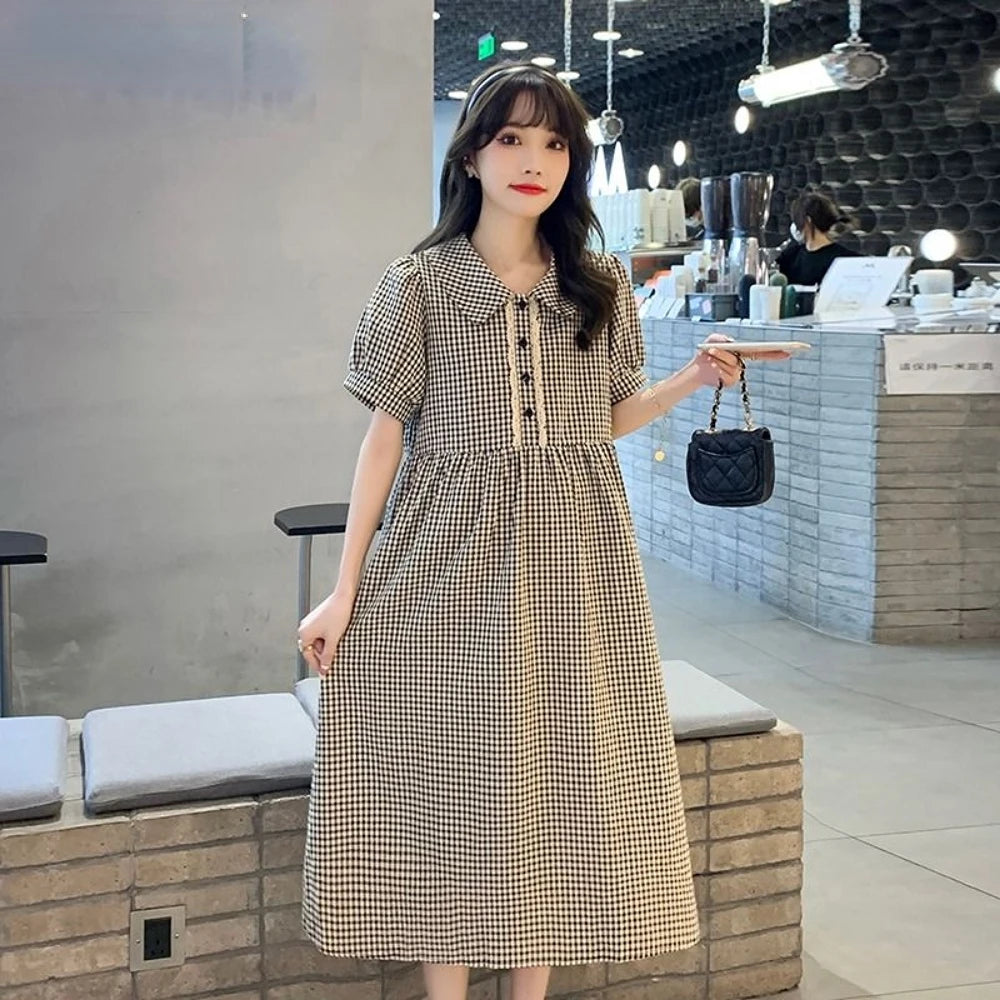 New Maternity Plaid Dresses