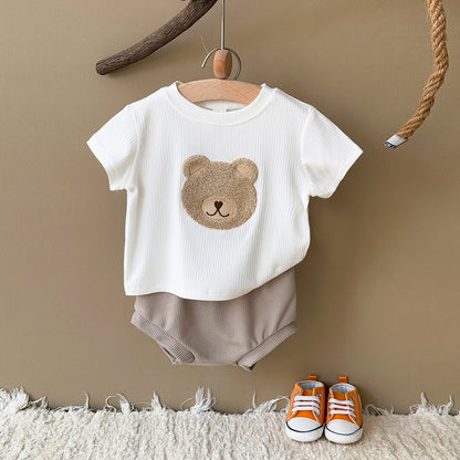 Korean Short Sleeved T-shirt Set