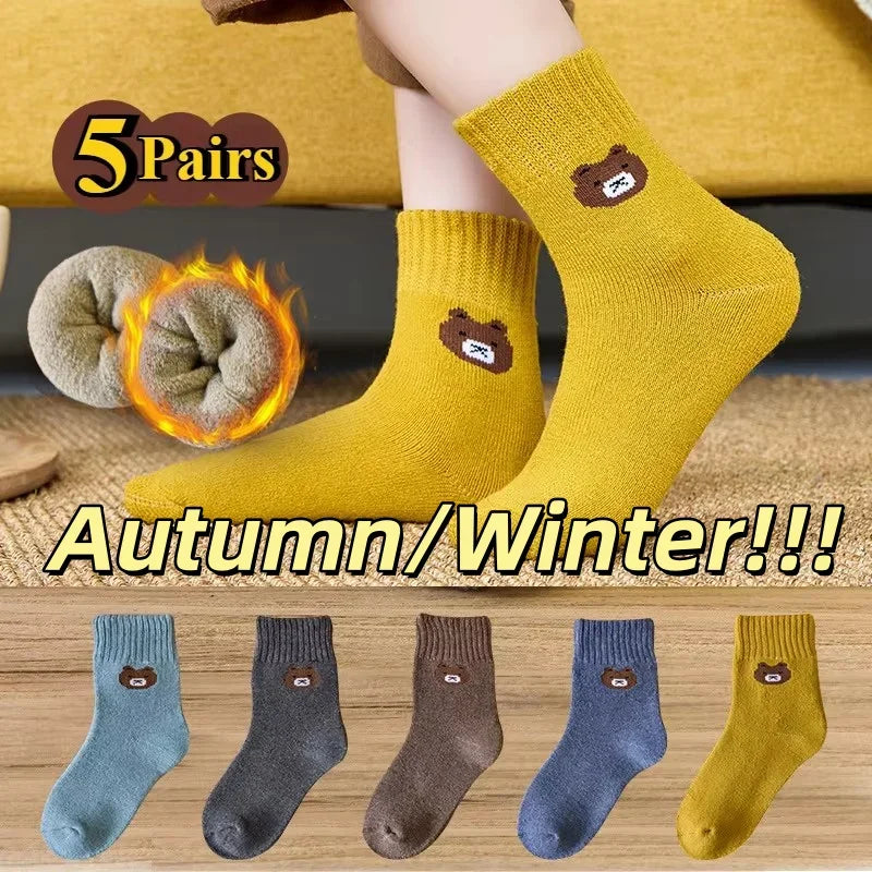 Pairs Warm Plush Kids Socks - PAMU8