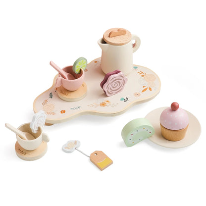 Tea Set Wooden Pretend Play Toys