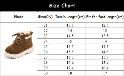 2 Style Plush Kids Winter Boots