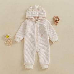Hooded Embroidery Letter Outfit