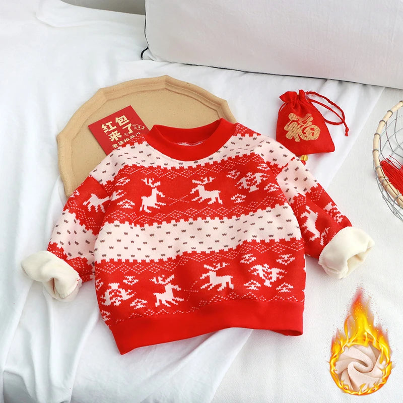 Velvet Christmas Hooded Sweatshirt