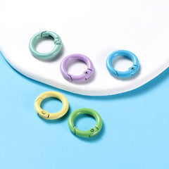 Metal O-Ring Keychain Clasps, 5-Pack Craft Clips
