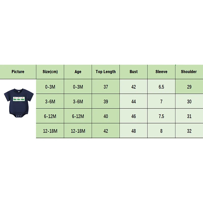Golf Embroidery Crewneck Romper