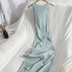 Summer Sleeveless Maternity Dress