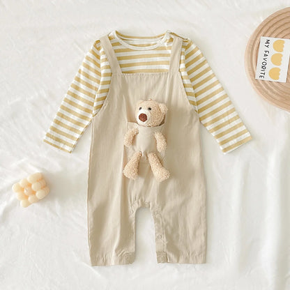 Jumpsuits Striped Casual Cotton