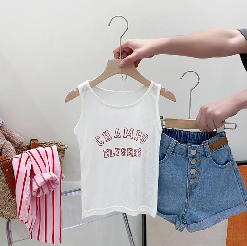 Kids Stripe Shirt Shorts Set