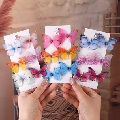 6Pcs Butterfly Hairpins