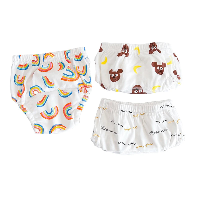Reusable Cloth Diapers, 3-Pack Washable Training Pants