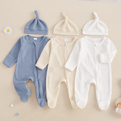 Waffle Knit Baby Jumpsuit