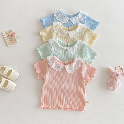 Baby Short Sleeve Tops Charming Kid's Clothing - PAMU8