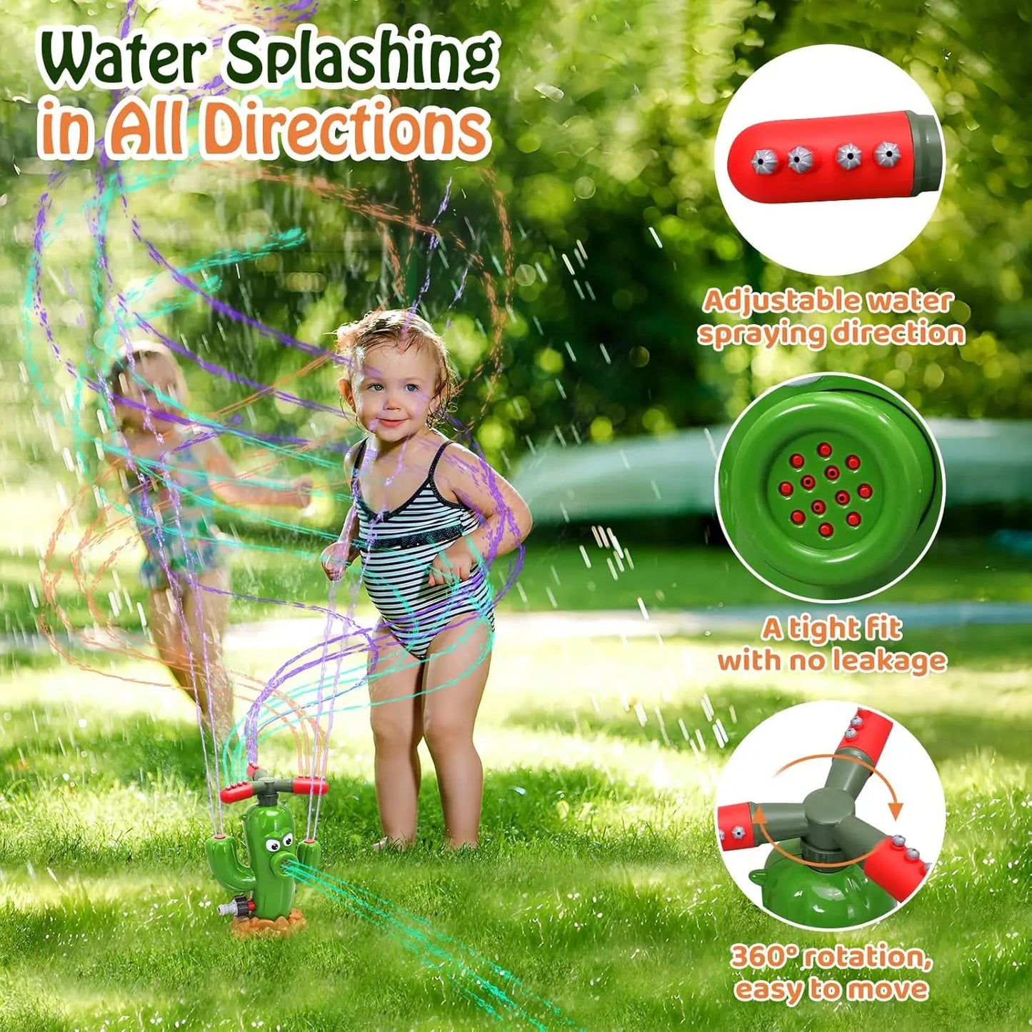 Cactus Sprinkler kids Water Spray