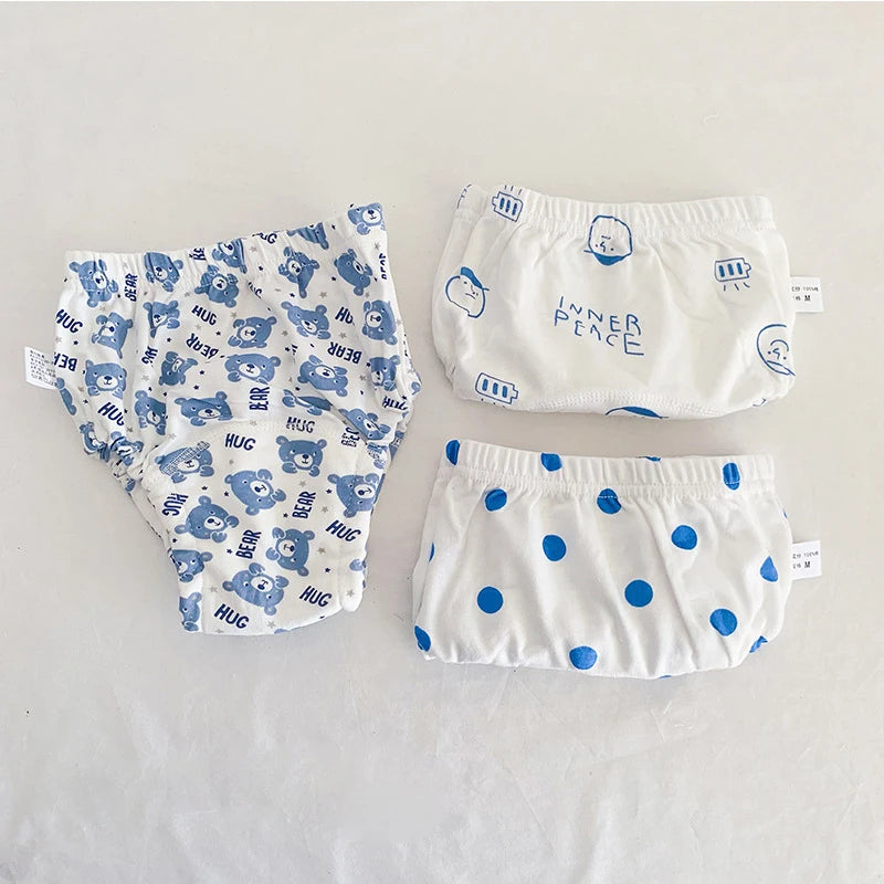 Reusable Cloth Diapers, 3-Pack Washable Training Pants