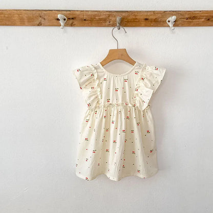 Cherry Girls Bow Jumpsuit
