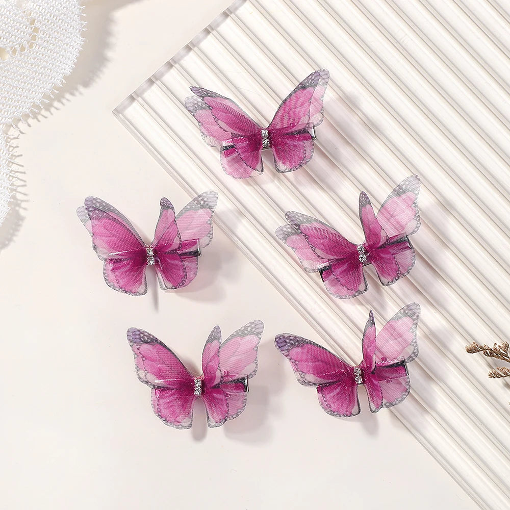 5PCS Butterfly Hair Clips