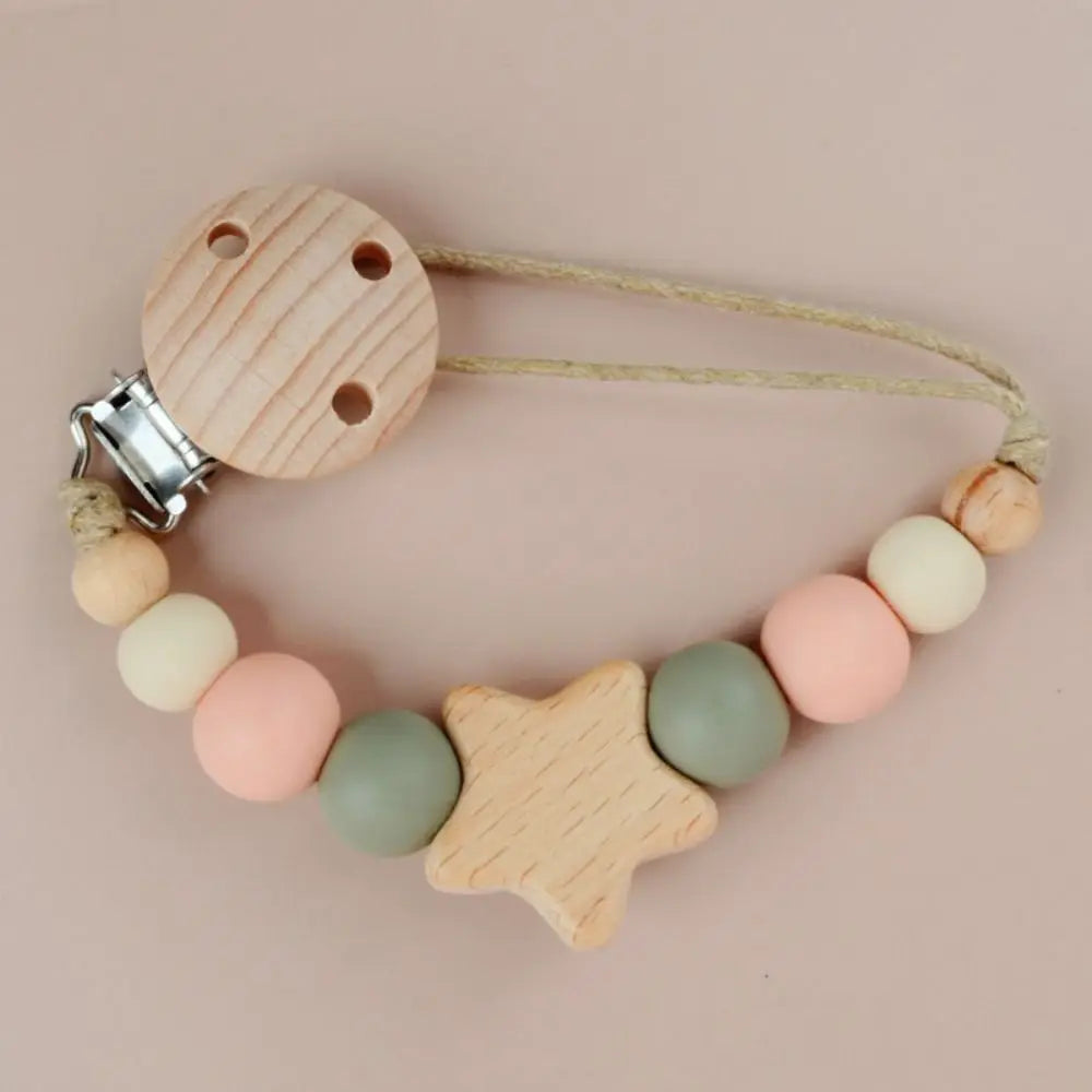 Wood Baby Pacifier Chain - PAMU8