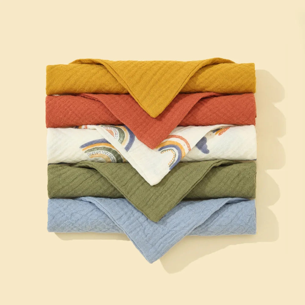 Soft Cotton Face Towels for Babies (5-Pack)