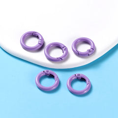 Metal O-Ring Keychain Clasps, 5-Pack Craft Clips