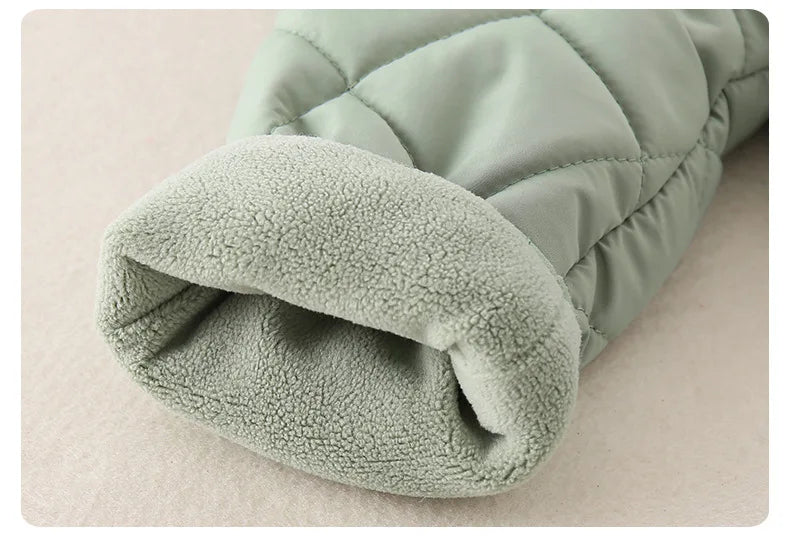 Fleece Lined Cotton Infant Romper