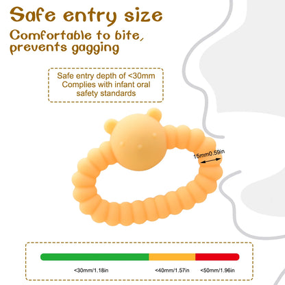 Baby Silicone Rattle Toy