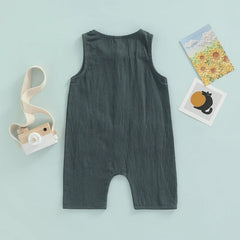 Button Down Baby Romper