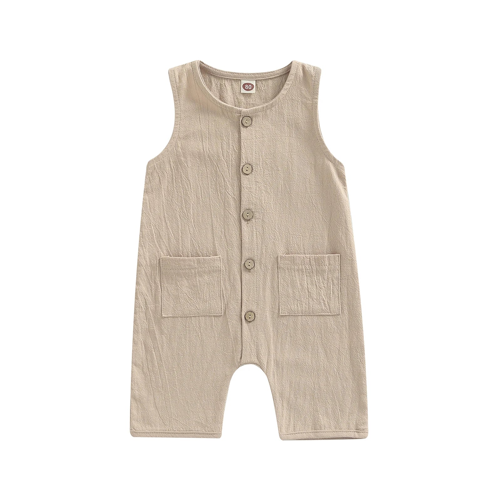 Button Down Baby Romper
