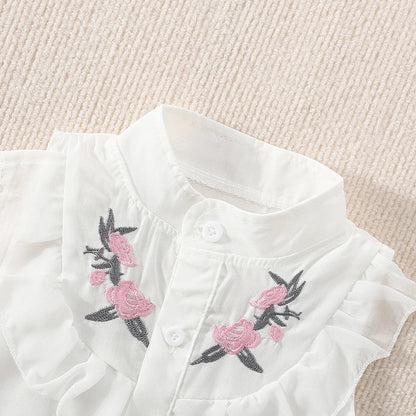 Summer Cotton Flower Baby Set