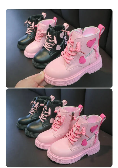 ‌Girls Snow Furry Ankle Boots