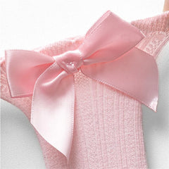 Baby Girls' Non-Slip Knee Socks, 3 Pairs with Bows