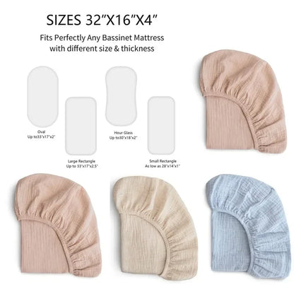 Breathable Crib Fitted Sheets Cradles Mattress Cover - PAMU8
