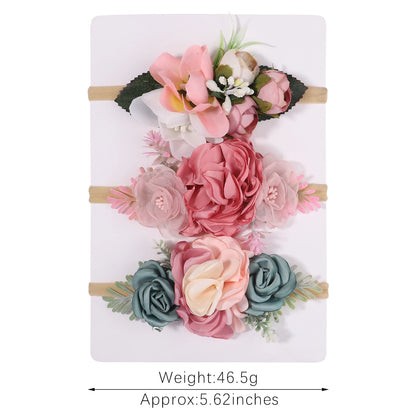 3Pcs Flower Headband