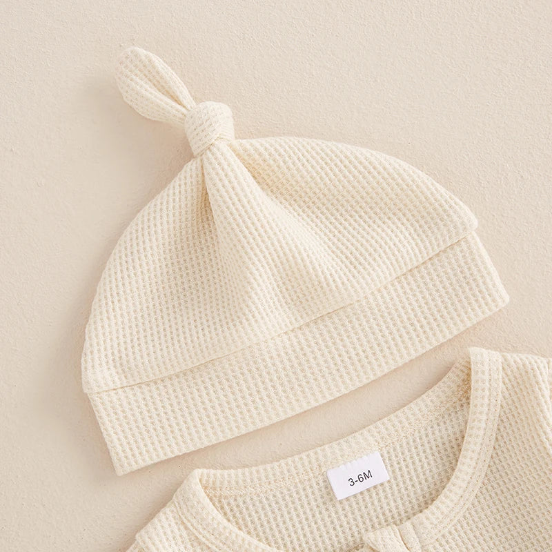 Waffle Knit Baby Jumpsuit