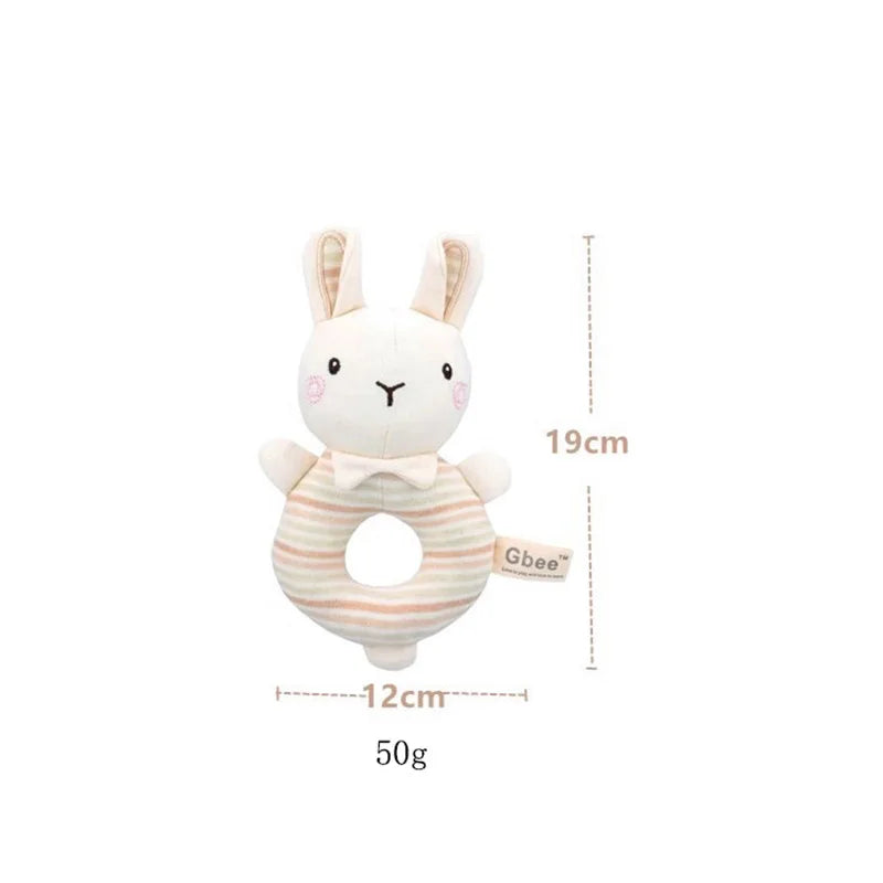 Cartoon Animal Baby Plush Rattle Baby Toy - PAMU8
