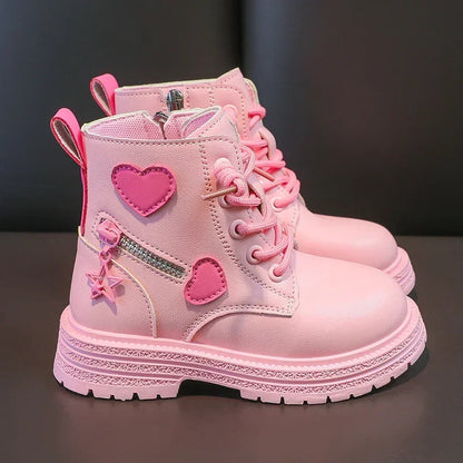 ‌Girls Snow Furry Ankle Boots