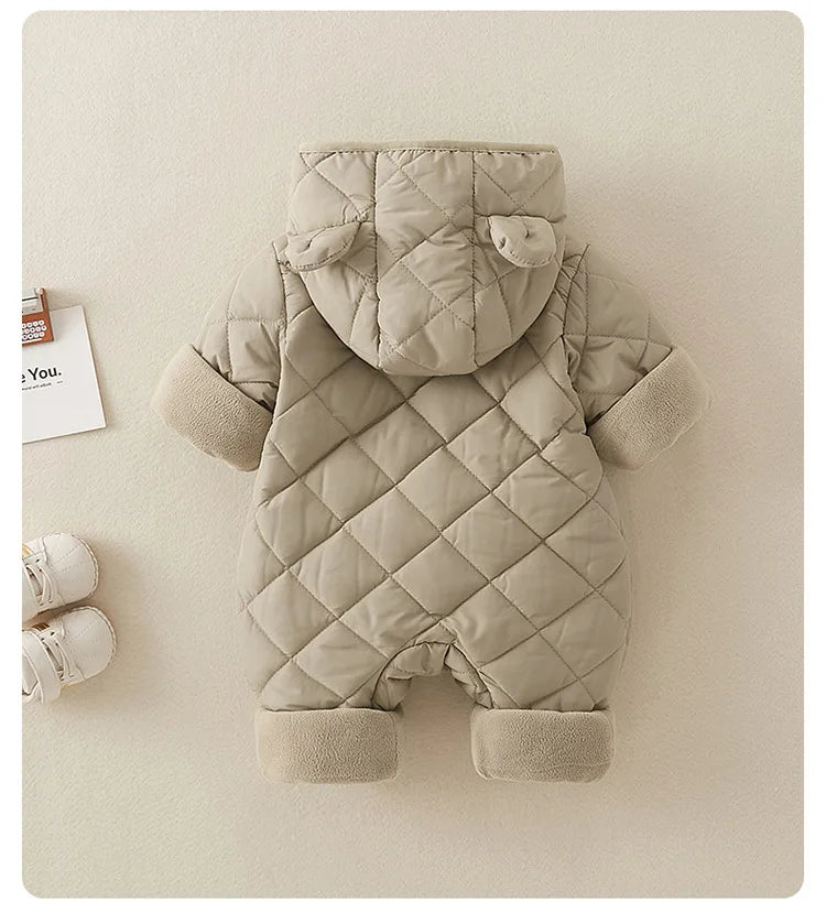 Fleece Lined Cotton Infant Romper