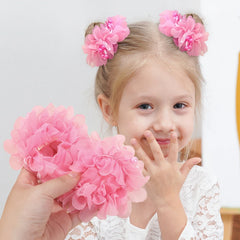 Pink Elastic Headband and Hair Ties for Girls