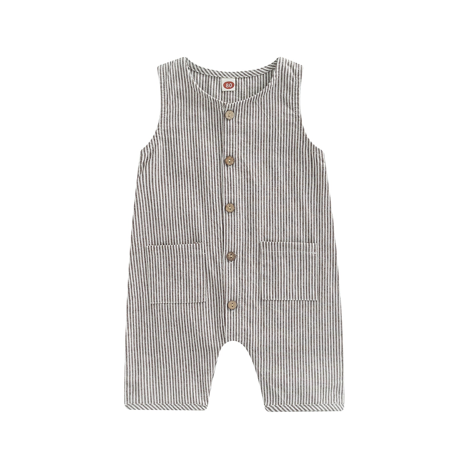 Button Down Baby Romper