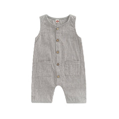 Button Down Baby Romper