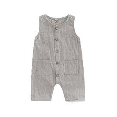 Button Down Baby Romper